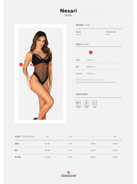 Nesari body ouvert - Noir