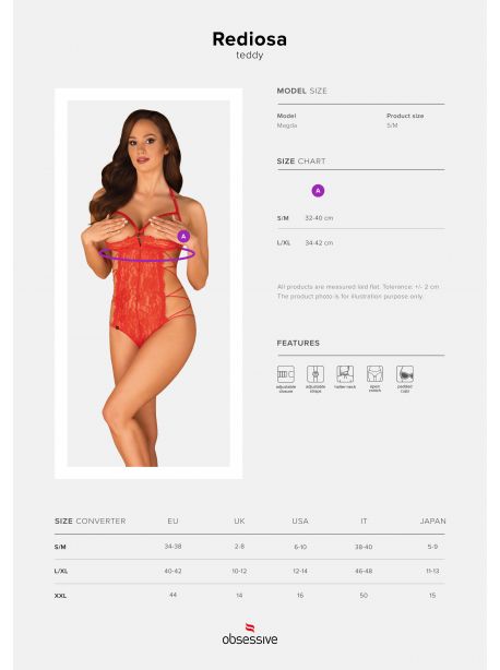 Rediosa Body ouvert - Rouge