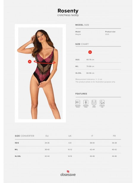 Rosenty body ouvert- Noir