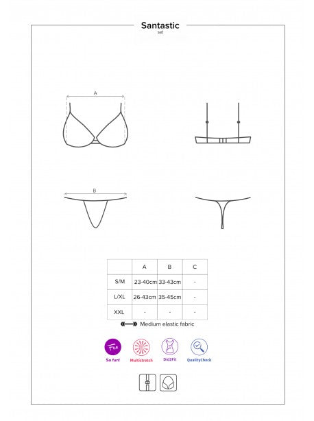 Santastic Ensemble 3 pcs - Rouge