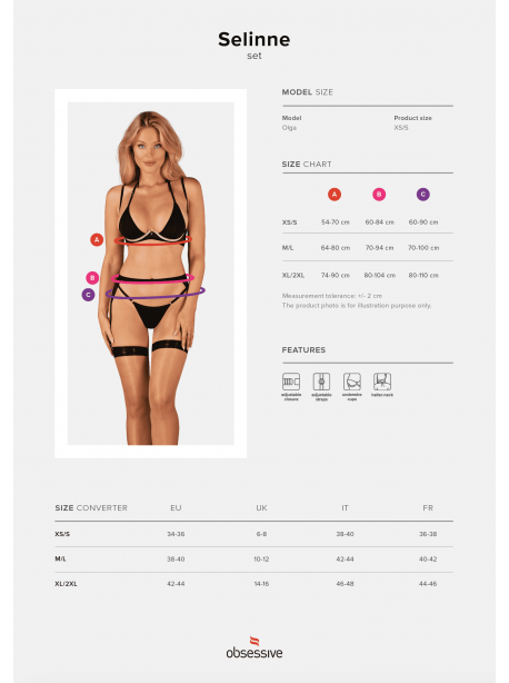 Selinne ensemble 3 pièces - Noir