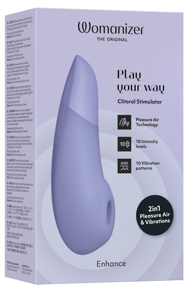Womanizer Enhance – Air pulsé et vibrations – Lilas