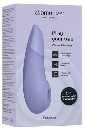 Womanizer Enhance – Air pulsé et vibrations – Lilas