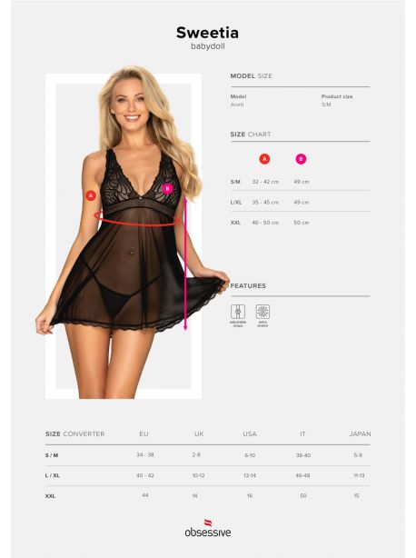 Sweetia Babydoll - Noir