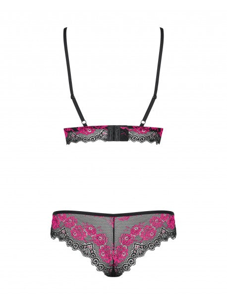 Tulia Ensemble 2 pcs - Noir et Fuchsia