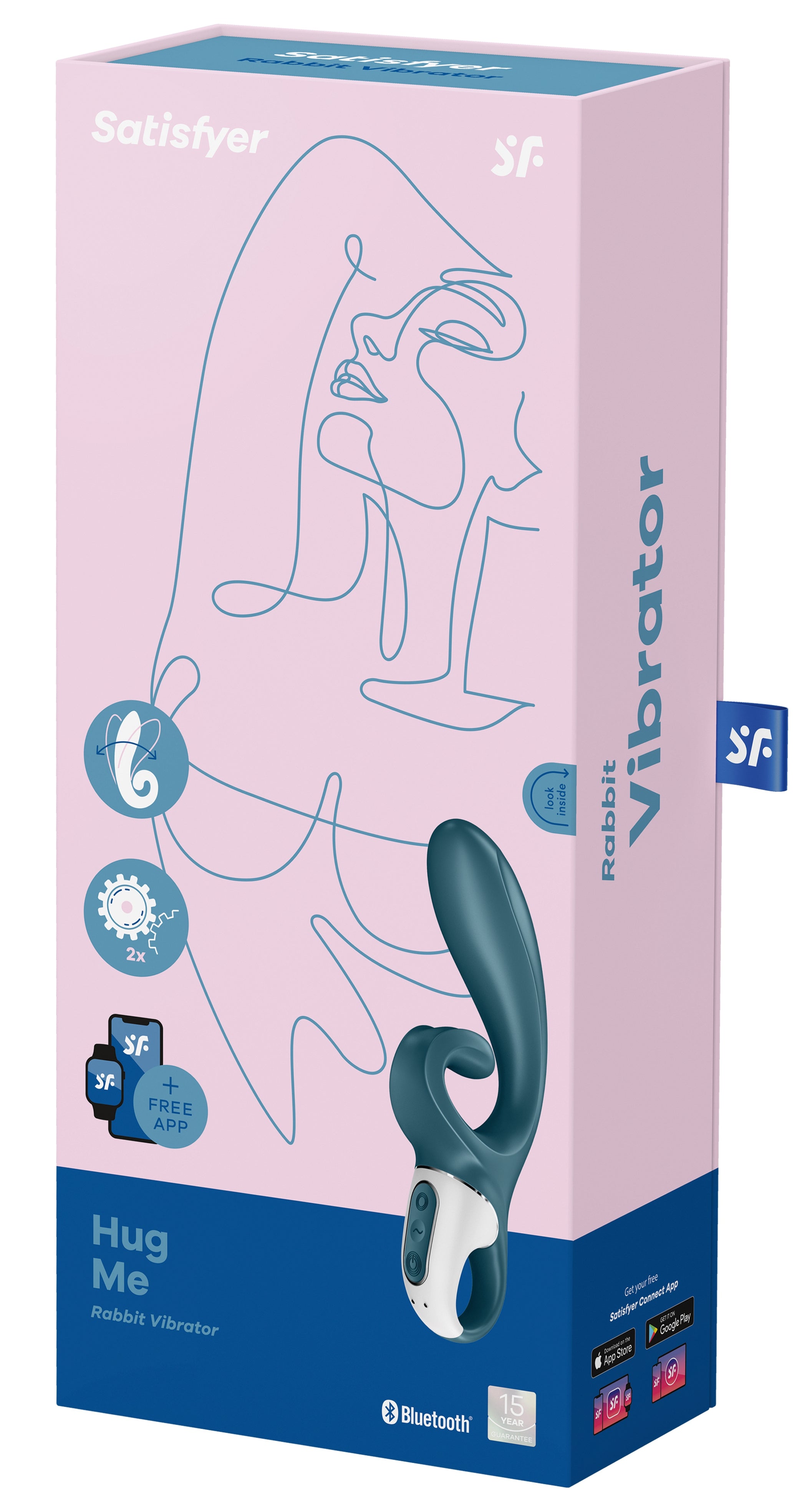 Satisfyer Hug Me – Vibromasseur rabbit 20 cm