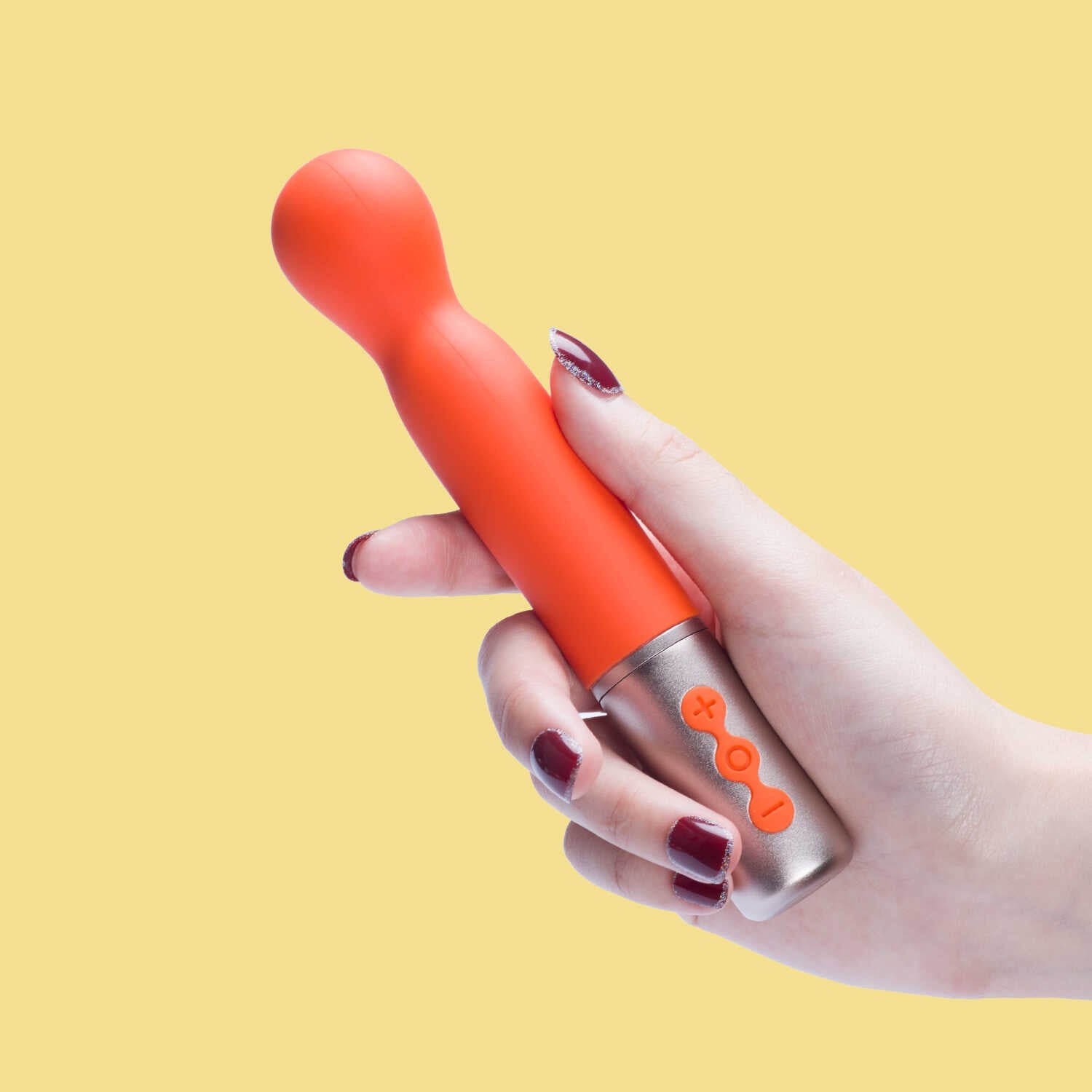 Partschinite - The naughty collection - Vibromasseur à tête interchangeable Orange
