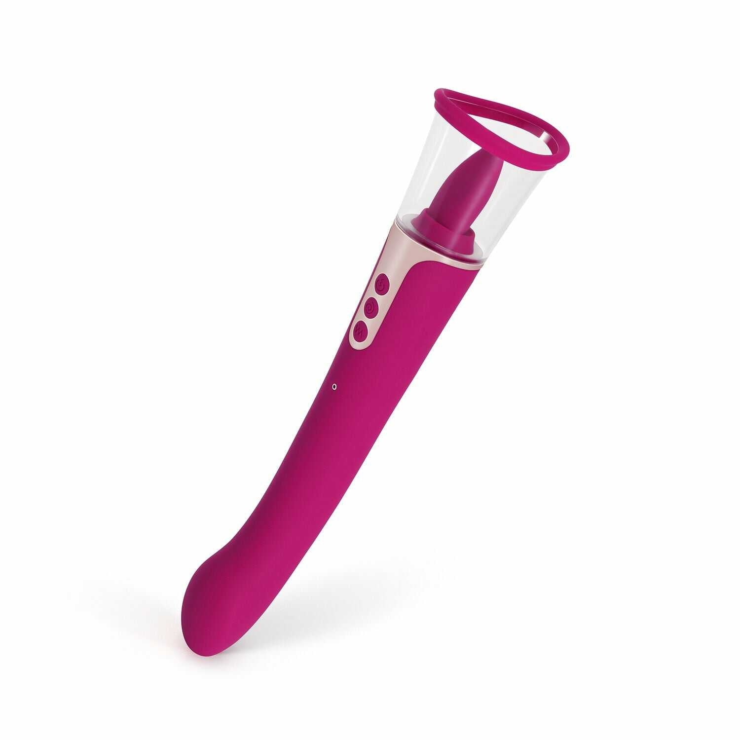 Succion - Vibromasseur 3 en 1 vibrant, léchant et Aspirant