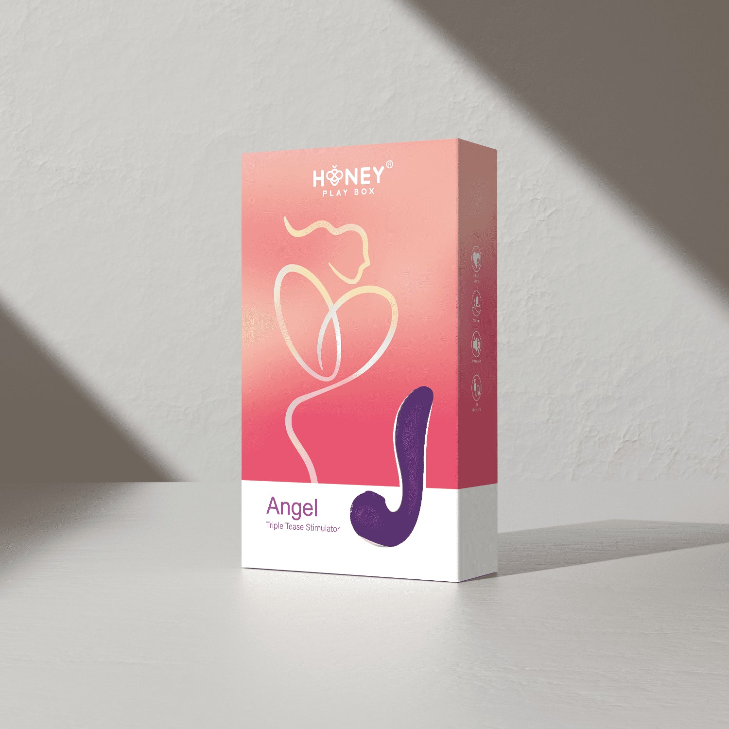 Angel - Vibromasseur 3 en 1 point G et léchage du clitoris