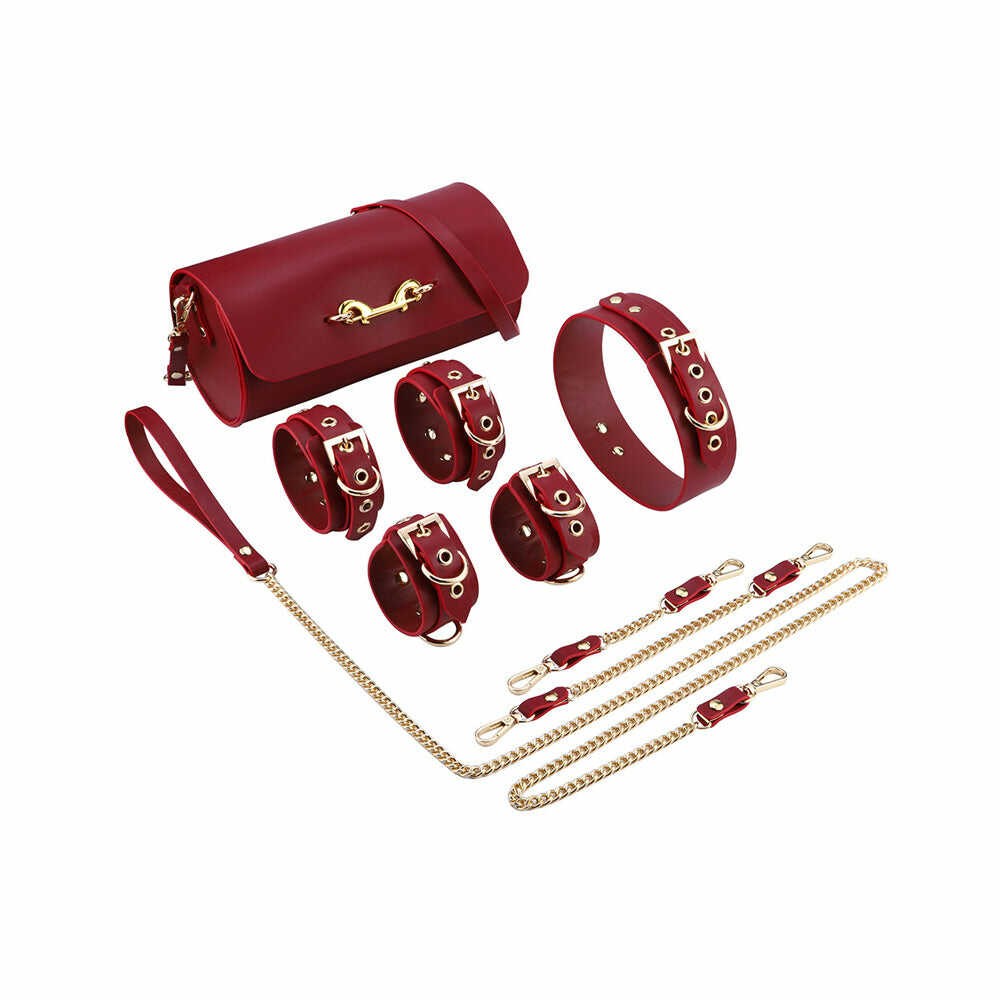 Federico - Kit de bondage en cuir véritable présenté par votre grossiste Tendance sensuelle.