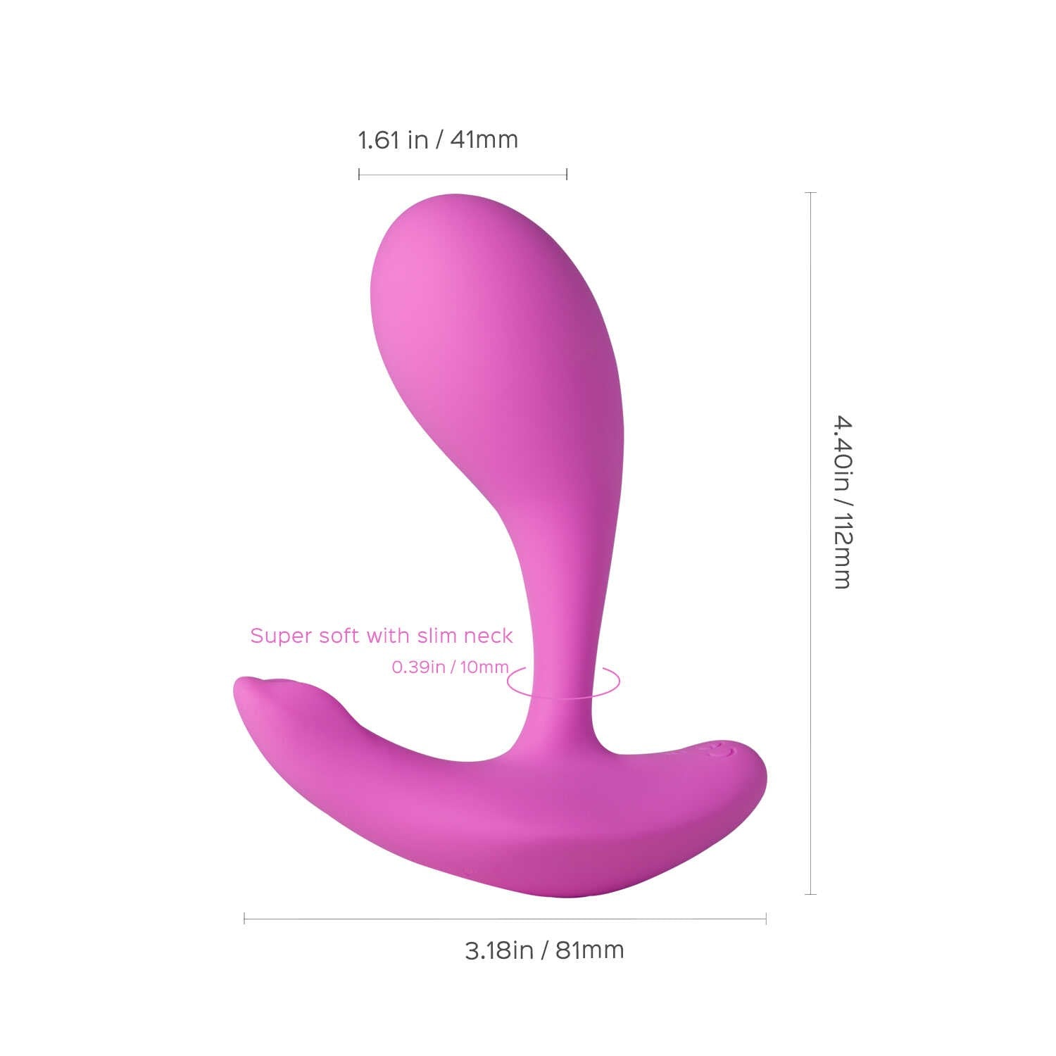 Loli - vibromasseur avec application pour le point G et le clitoris