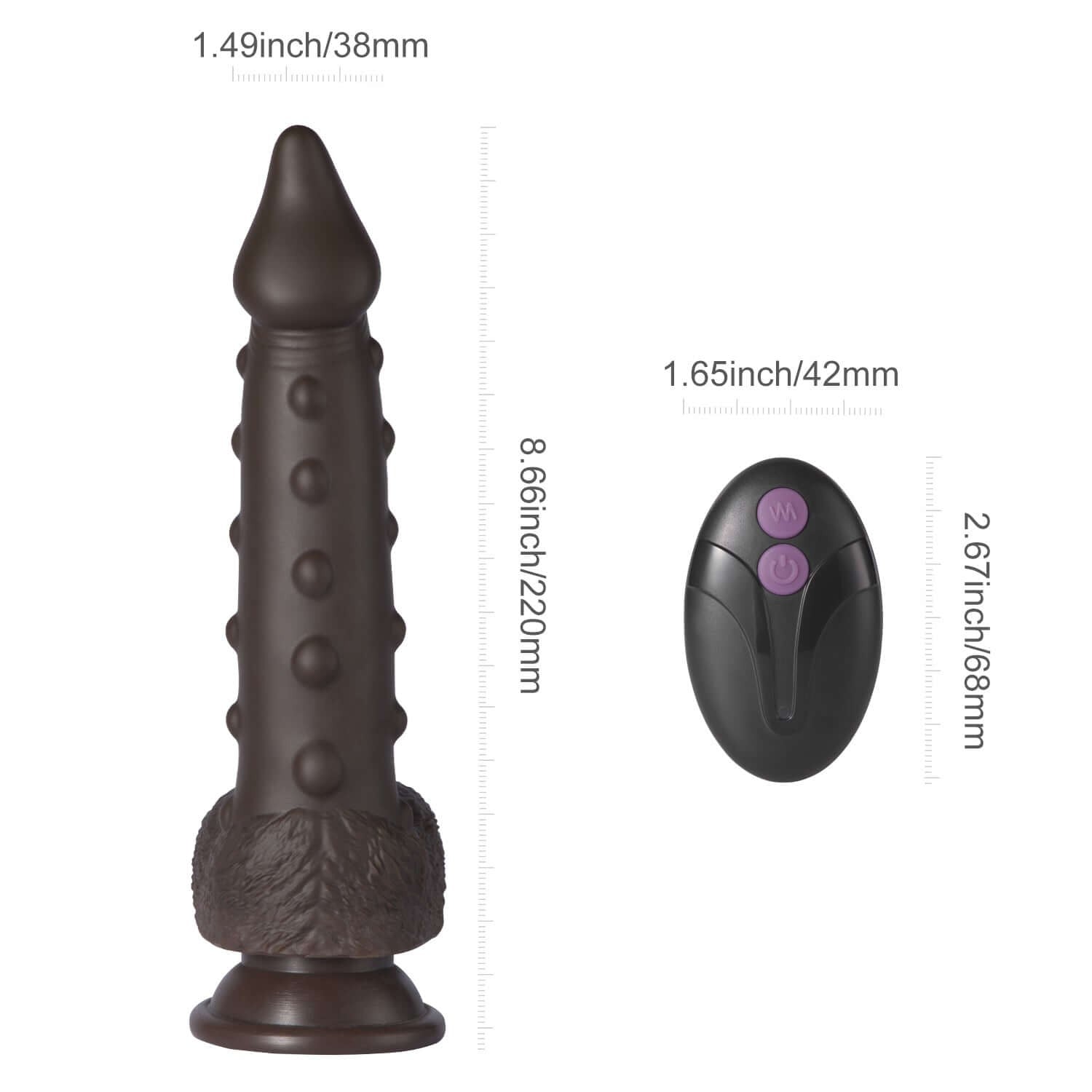 Alger - Gode à pousser et vibrations 20.30 cm - Noir