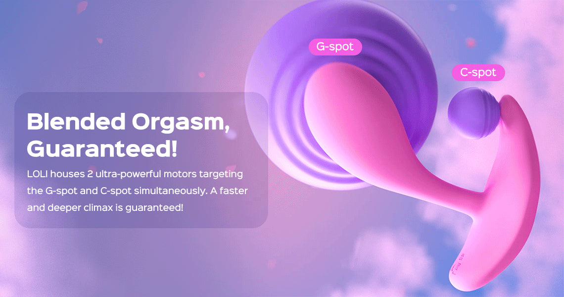 Loli - vibromasseur avec application pour le point G et le clitoris