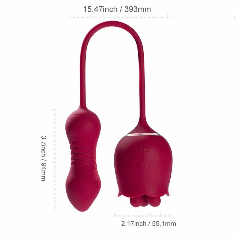 Rosa - Vibromasseur Rotatif - Va et Vient