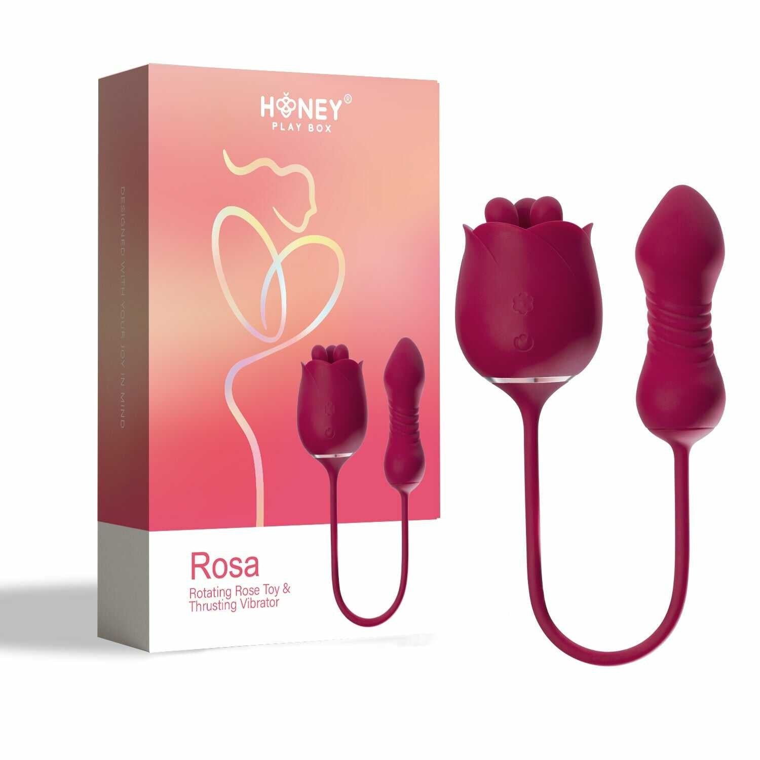 Rosa - Vibromasseur Rotatif - Va et Vient