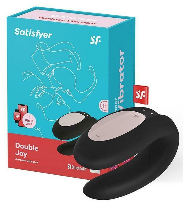 Stimulateur connecté pour couple Satisfyer Double Joy - Noir